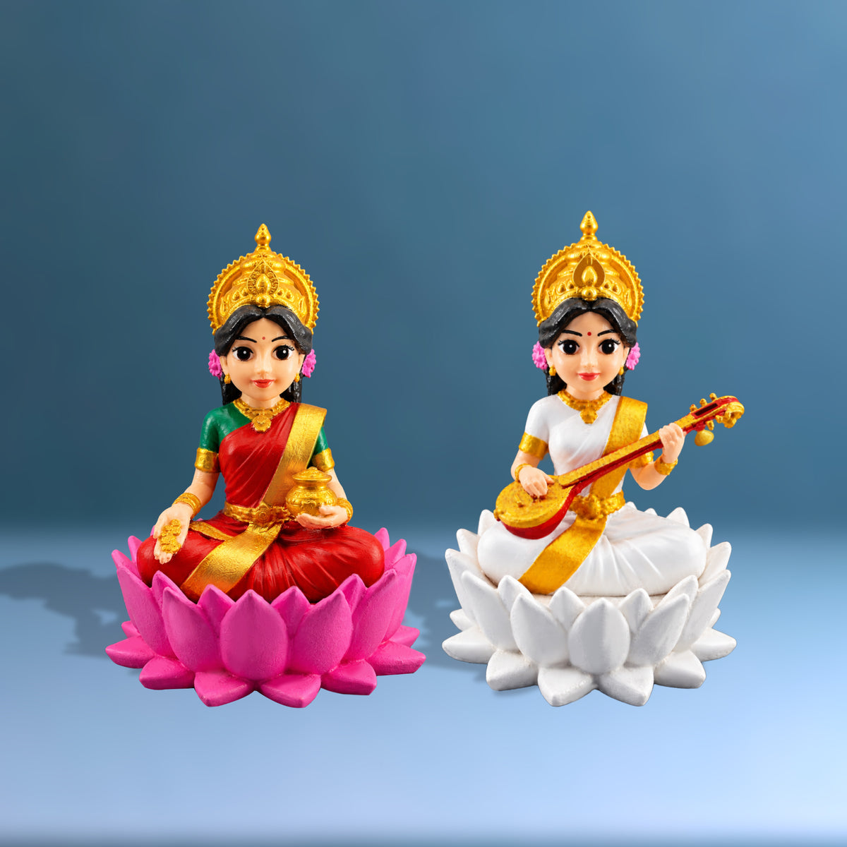 Floating Lakshmi & Saraswathi